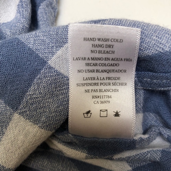 Rails Check Athena Wrap Top Periwinkle Size XS - Picture 11 of 11